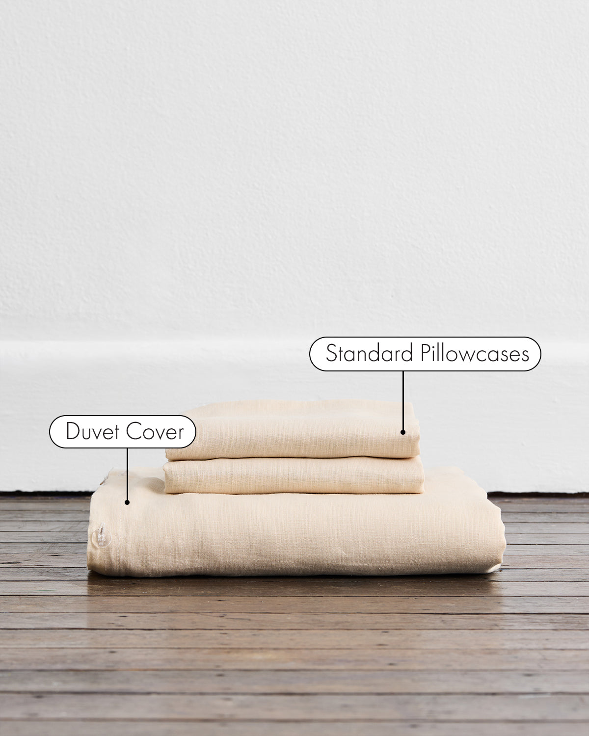 Crème 100% French Flax Linen Duvet Cover Set - Image 2