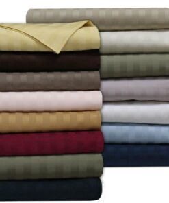Damask Striped 600 Thread Count Sheet Set