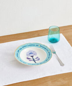 Bitossi Home Deep Soup Plate Botanica in Blue