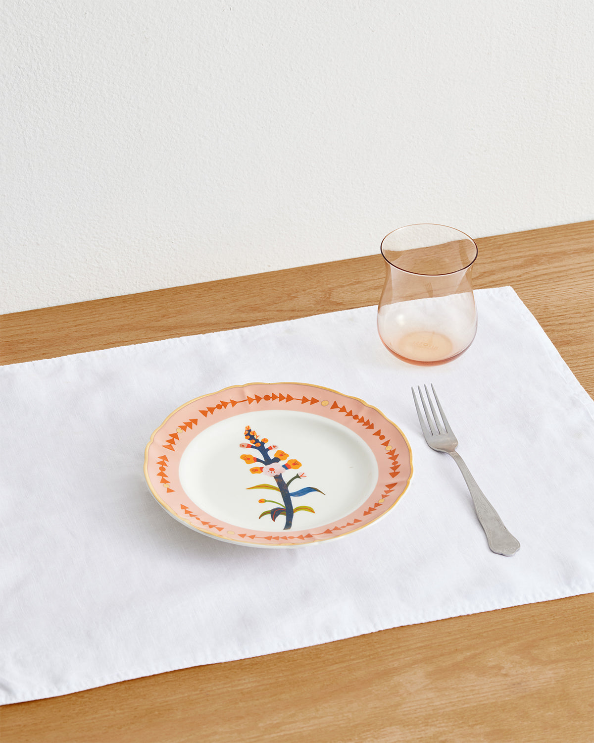 Bitossi Home Dessert Plate Botanica in Pink