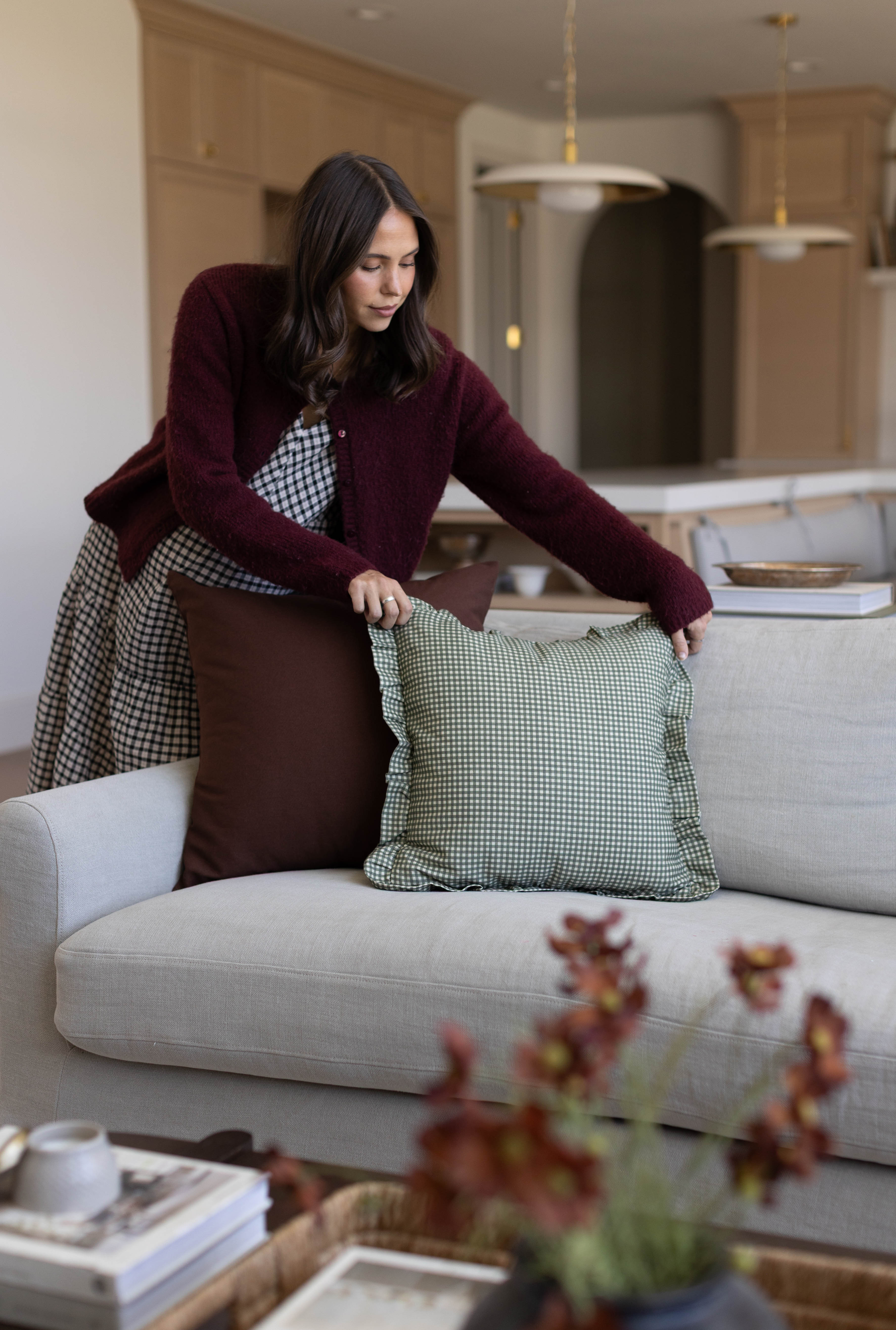 Green Mini Gingham Ruffle 18 | 22 | 26 - Image 8