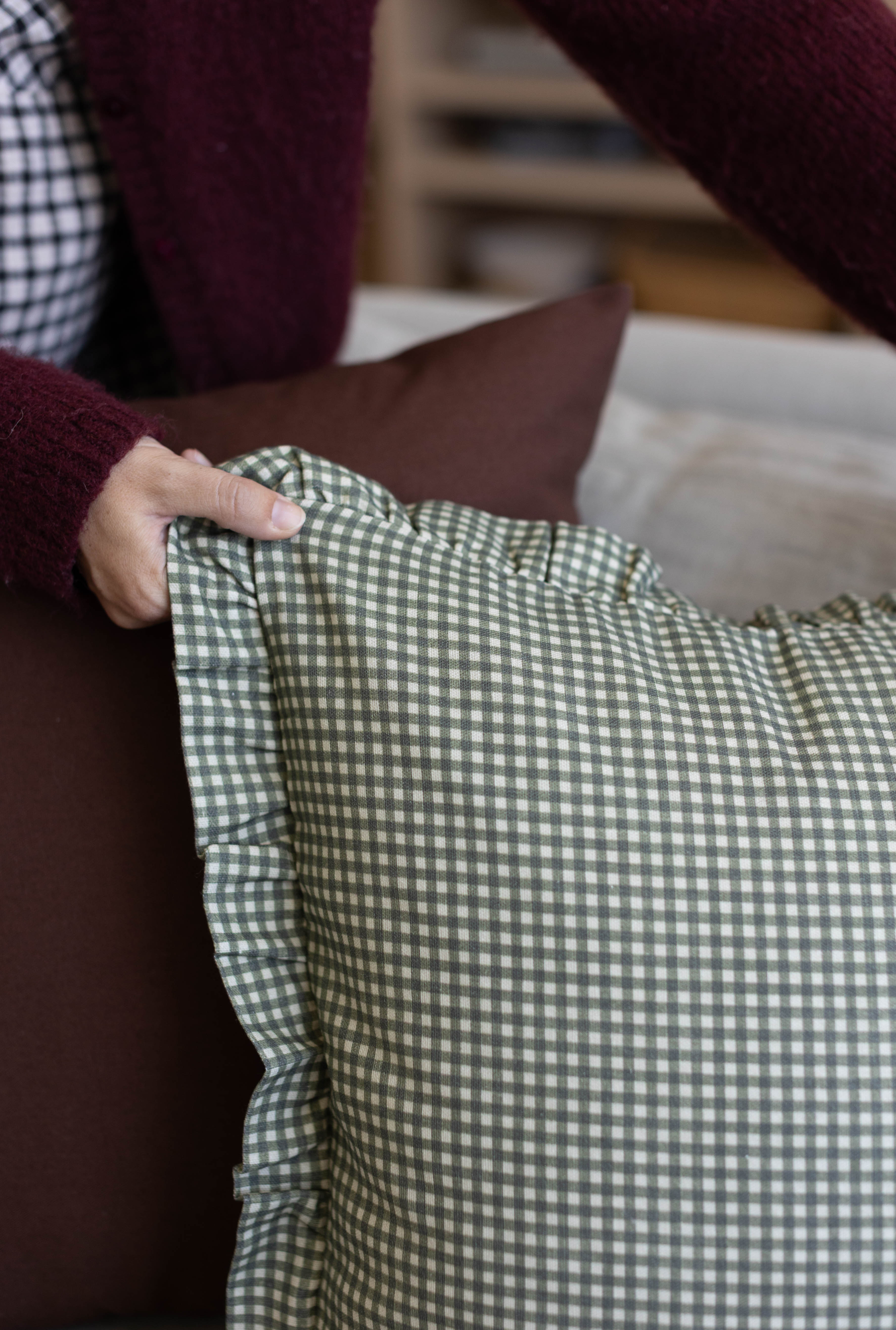 Green Mini Gingham Ruffle 18 | 22 | 26 - Image 10