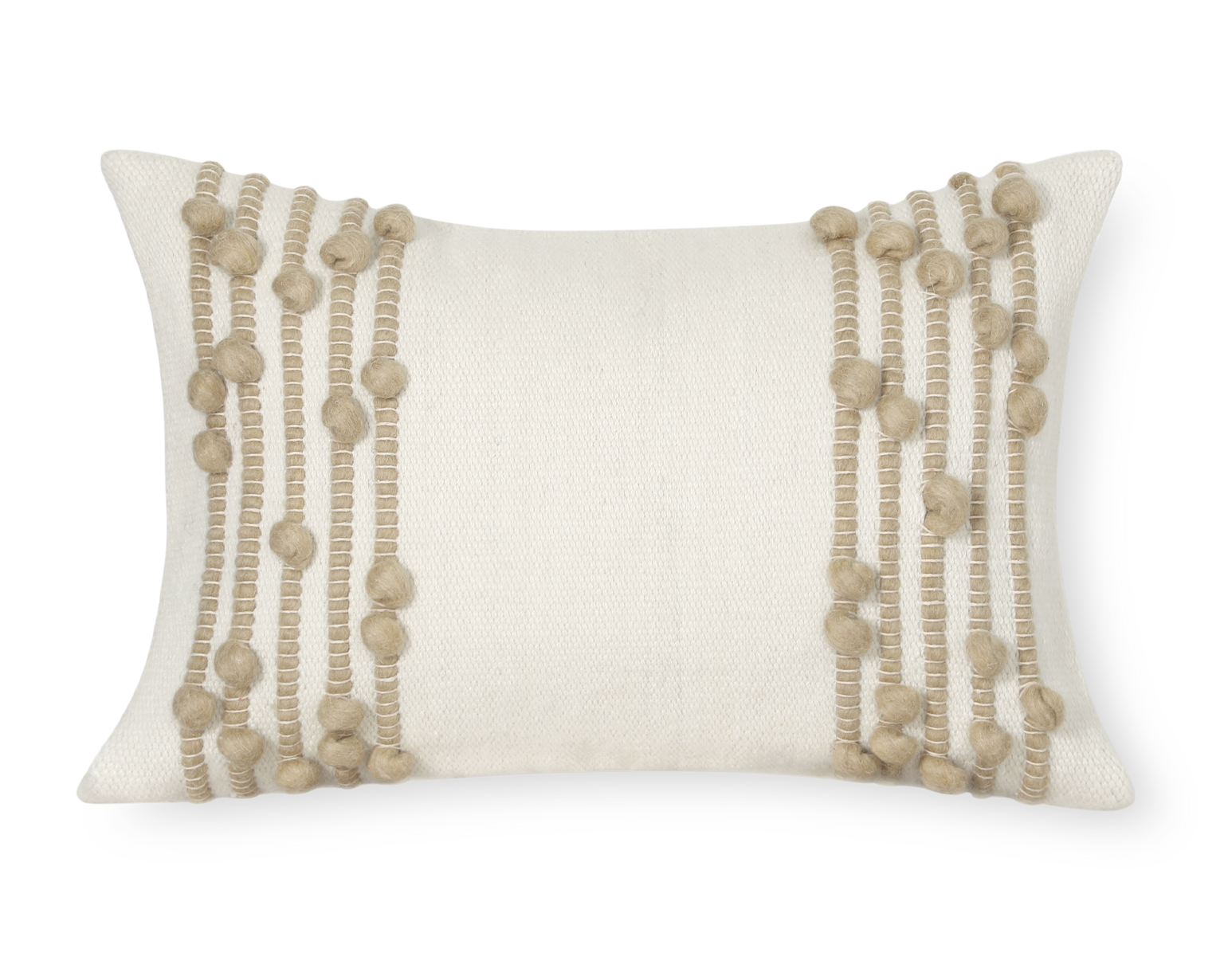 Faryll. Lumbar Wool Pillow. 14x20