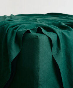 Forest 100% French Flax Linen Fitted Sheet