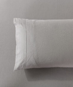Pre-Washed Belgian Flax Linen Cotton Pillowcases (Pair)