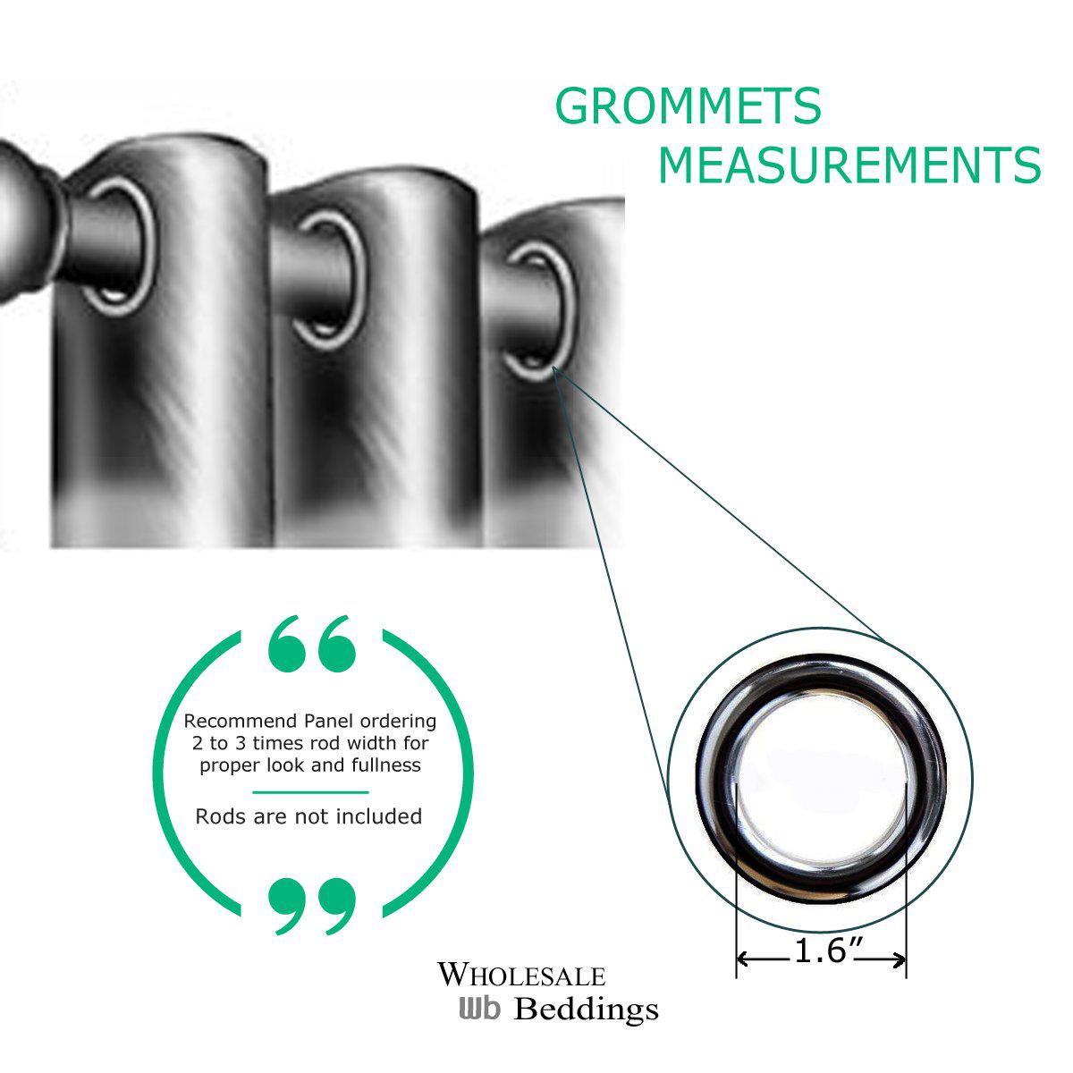 Lenox Thermal Room-Darkening Grommet Top Curtain Panels (Set of 2) - Image 3