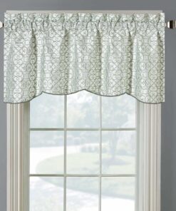 Halifax Lined Embroidered Window Valance 52Wx19L (Single)