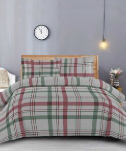 Heavyweight Printed Flannel Duvet Covers 170GSM - Dessines Plaid