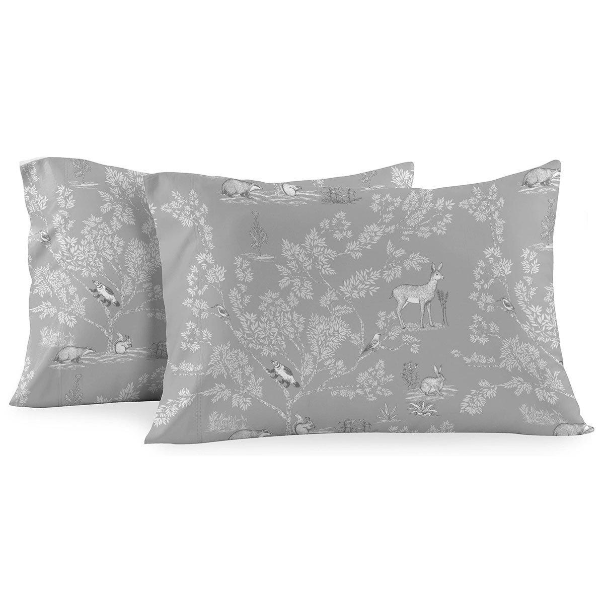 Heavyweight Printed Flannel Sheets 170GSM - Pen Drawing Deer - Image 2