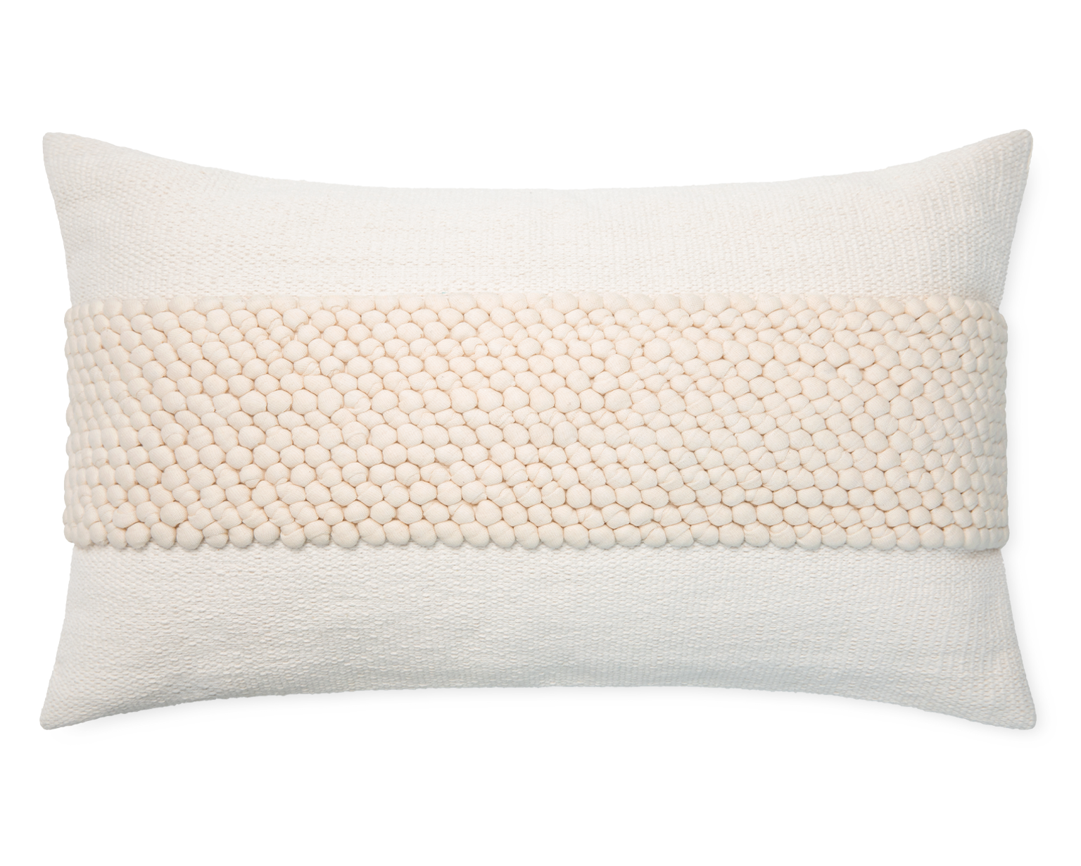 Houston. Ivory and Almond. 14x24 Lumbar Pillow
