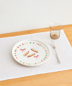 Idda Studios x Bed Threads 'Canolli' Ceramic Dinner Plate