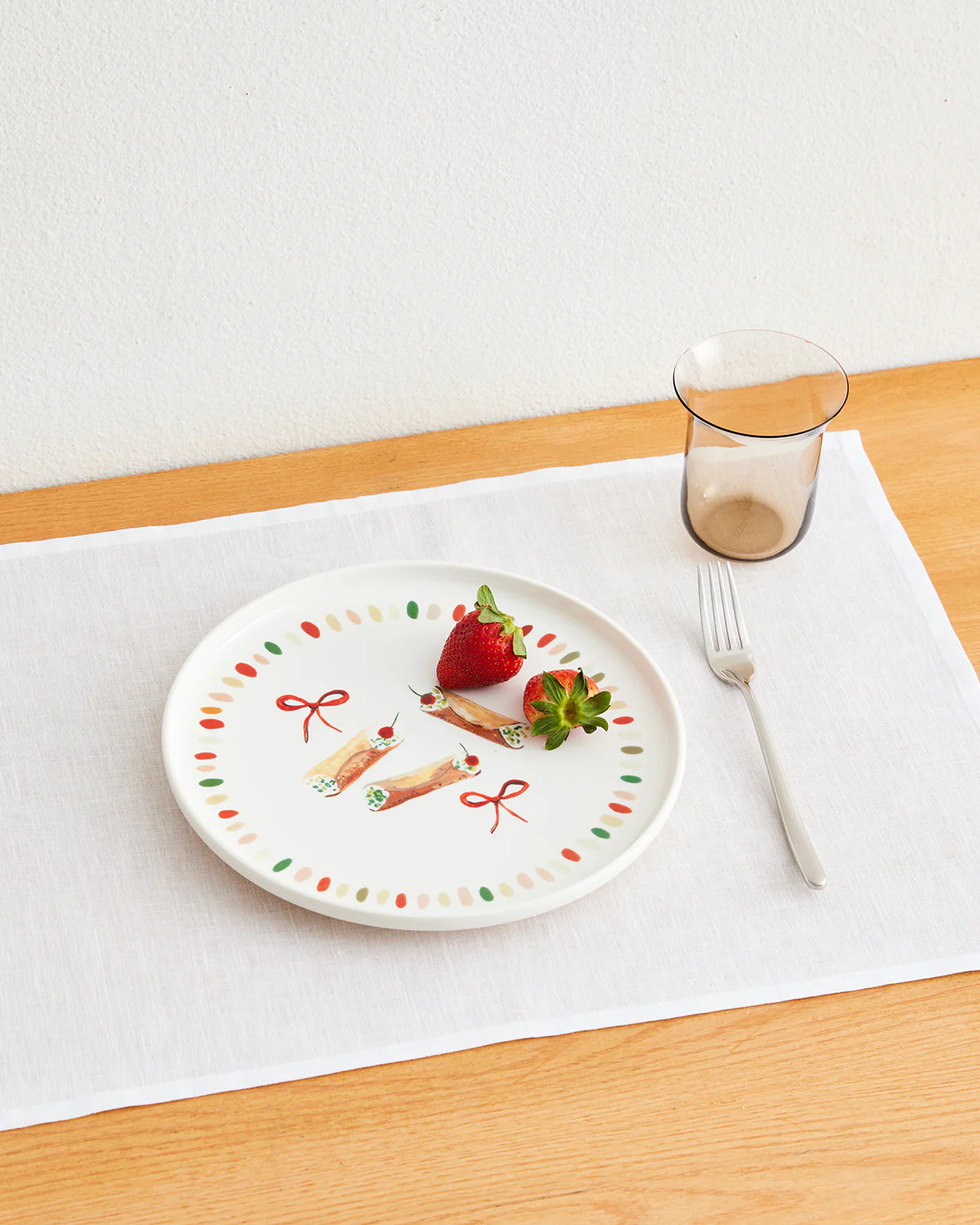 Idda Studios x Bed Threads 'Canolli' Ceramic Dinner Plate - Image 2