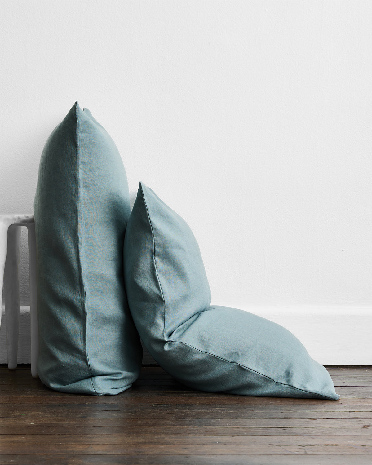 Lagoon & Crème 100% French Flax Linen Bedding Bundle - Image 6