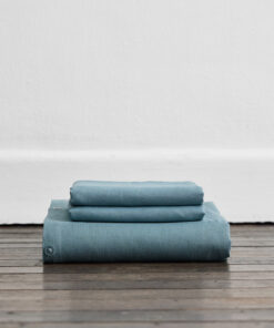 Lagoon 100% French Flax Linen Duvet Cover Set