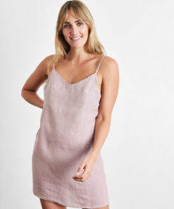 Lavender 100% French Flax Linen Slip