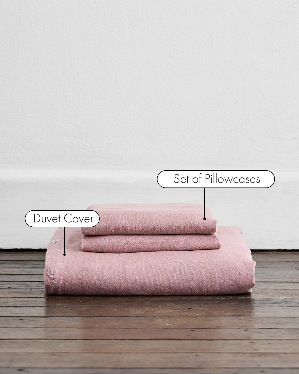 Lavender 100% French Flax Linen Duvet Cover Set - Image 2