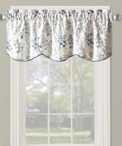 Lilia Lined Embroidered Valance 52Wx17L (Single)
