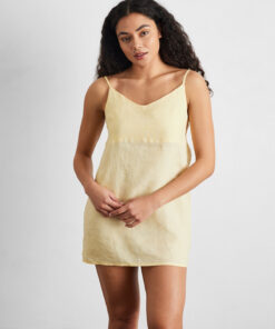 Limoncello 100% French Flax Linen Slip