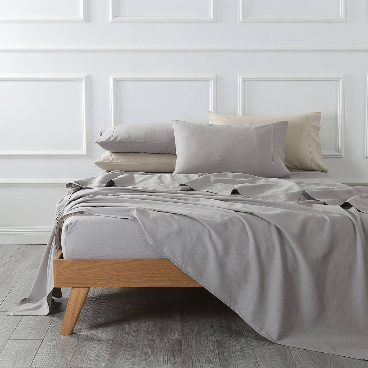 Pre-Washed Belgian Flax Linen Cotton Sheet Set - Image 14