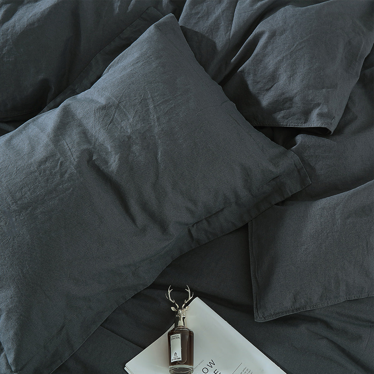 Pre-washed Belgian Flax Linen Cotton Duvet Cover Set - Image 4