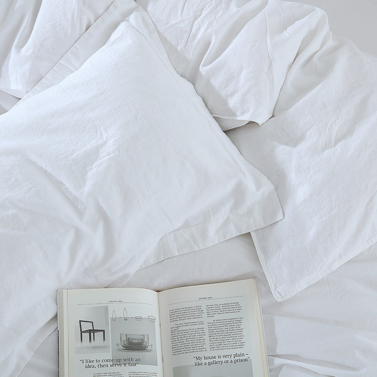 Pre-washed Belgian Flax Linen Cotton Duvet Cover Set - Image 8