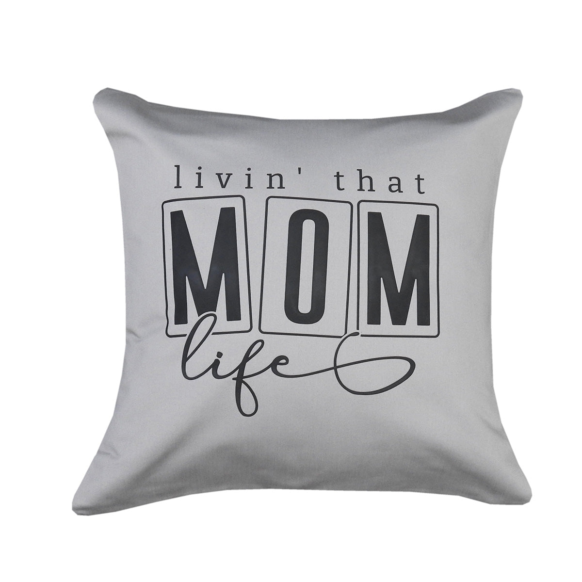 Mom Throw Pillow Cover 18 X 18 Inches 1000 Thread Count Cotton - Image 2