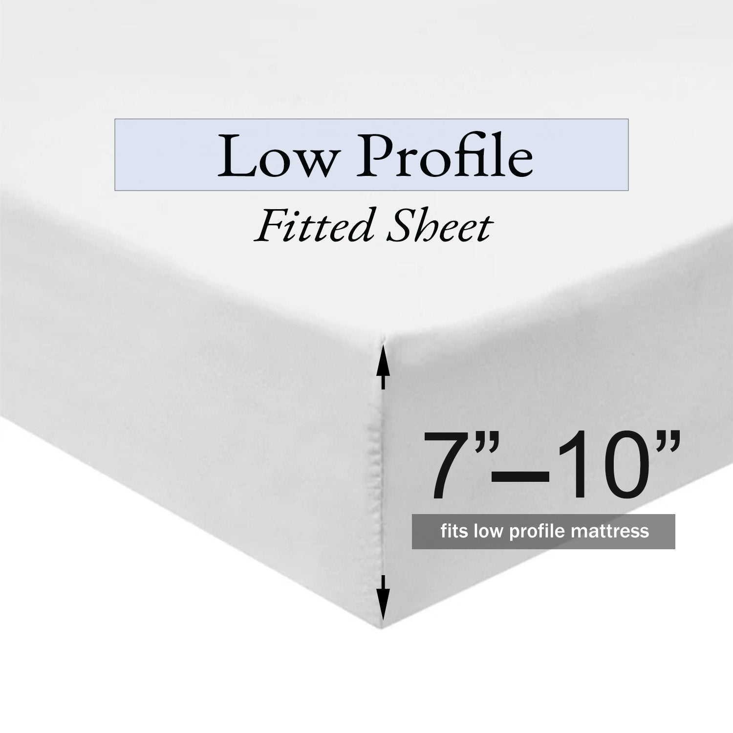 Low Profile (7-10 inches ) 100% Cotton Sateen Sheet Set - USA - Image 2