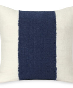Loyola in Midnight Blue. Wool Pillow Cover