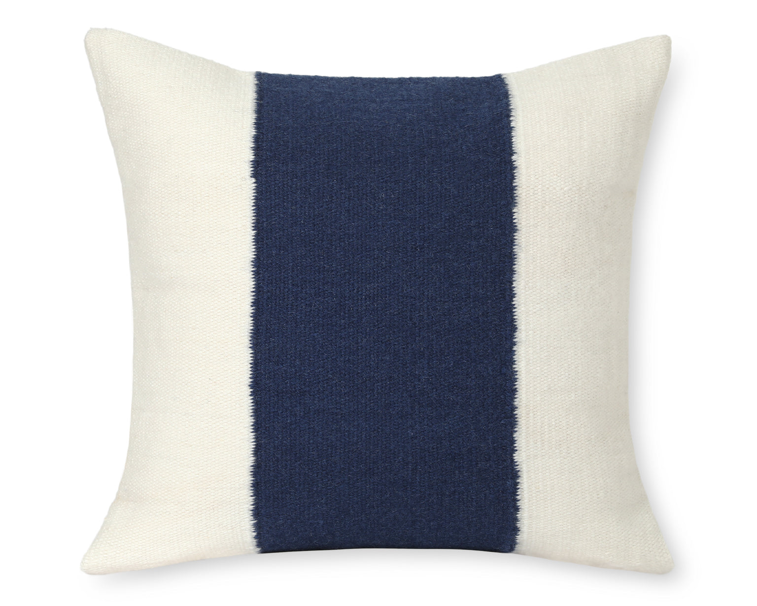 Loyola in Midnight Blue. Wool Pillow Cover