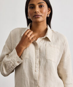 Lounge Long Sleeve Shirt in Oatmeal
