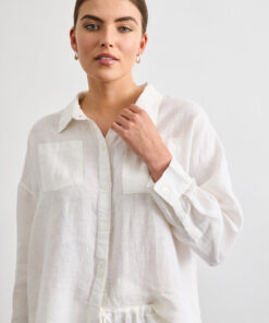 Lounge Long Sleeve Shirt in White