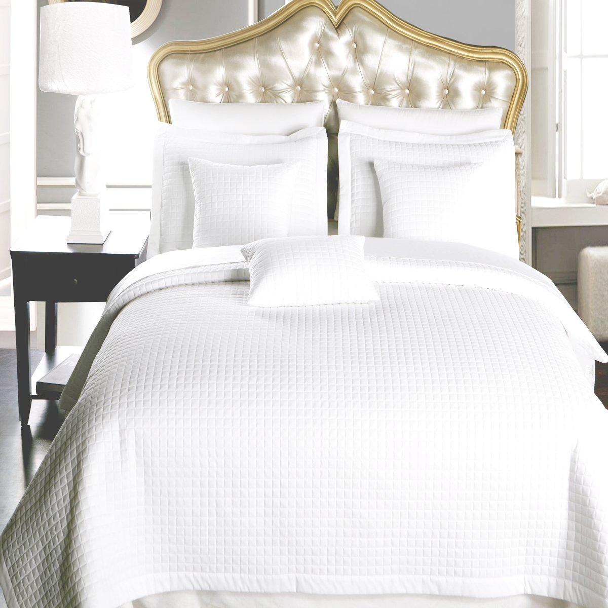 Luxury Checkered Quilted Wrinkle-Free 4-6 Piece Quilted Coverlet Sets - Image 8