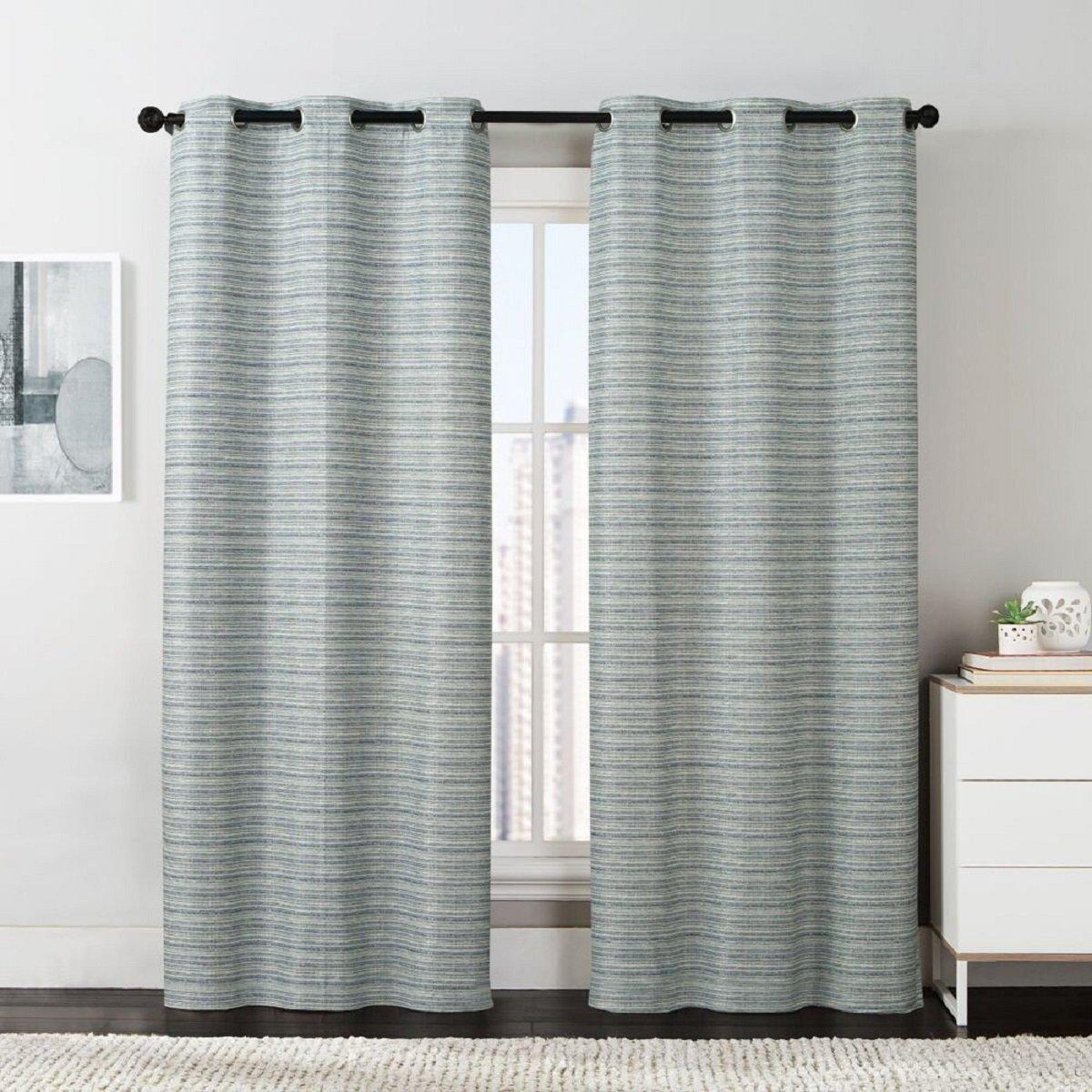 Manor Printed Thermal Grommet Room Darkening Curtain Panels 76Wx84L(Set of 2) - Image 8