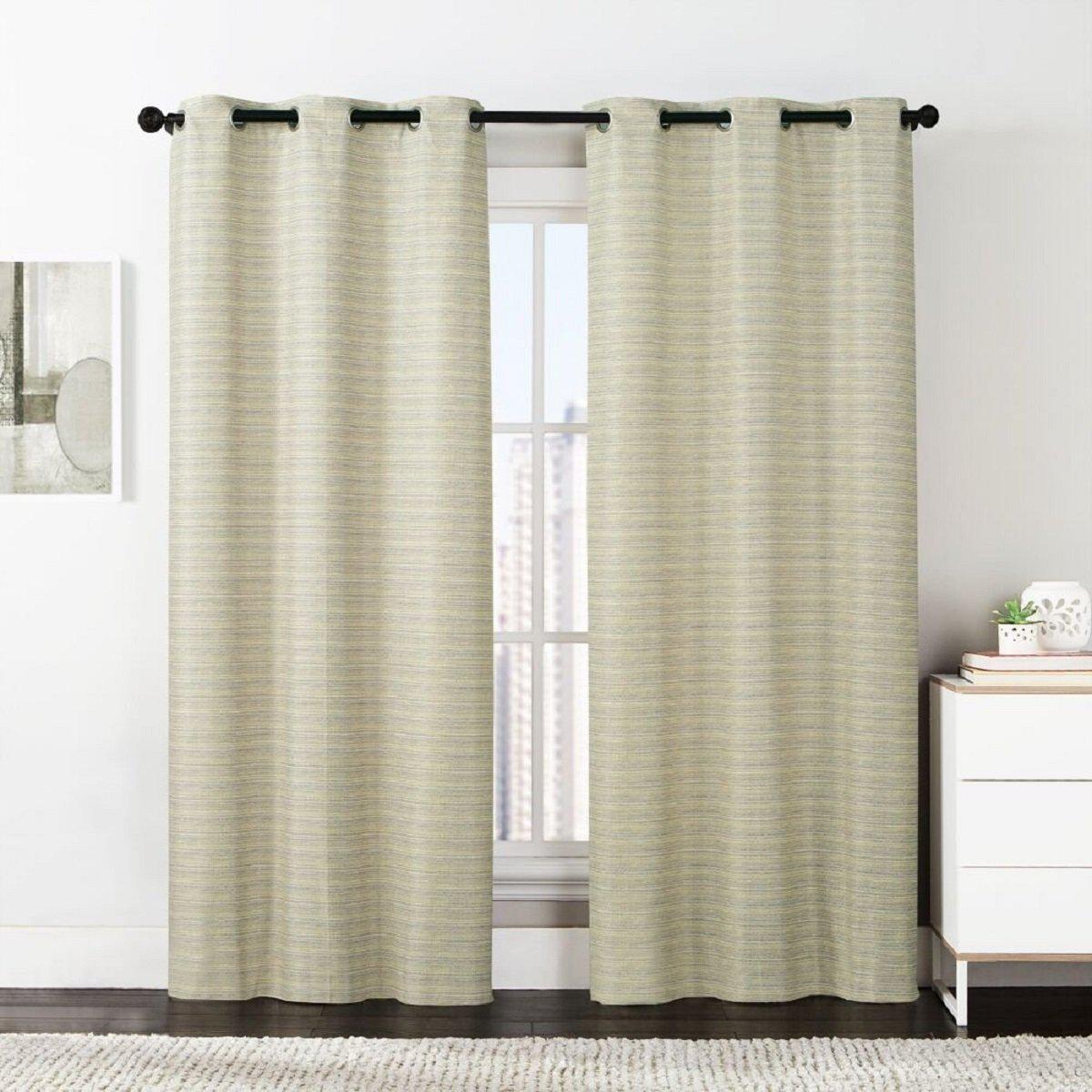 Manor Printed Thermal Grommet Room Darkening Curtain Panels 76Wx84L(Set of 2) - Image 11