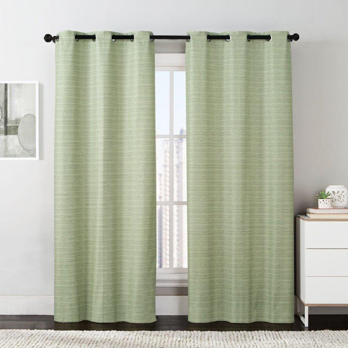Manor Printed Thermal Grommet Room Darkening Curtain Panels 76Wx84L(Set of 2) - Image 6