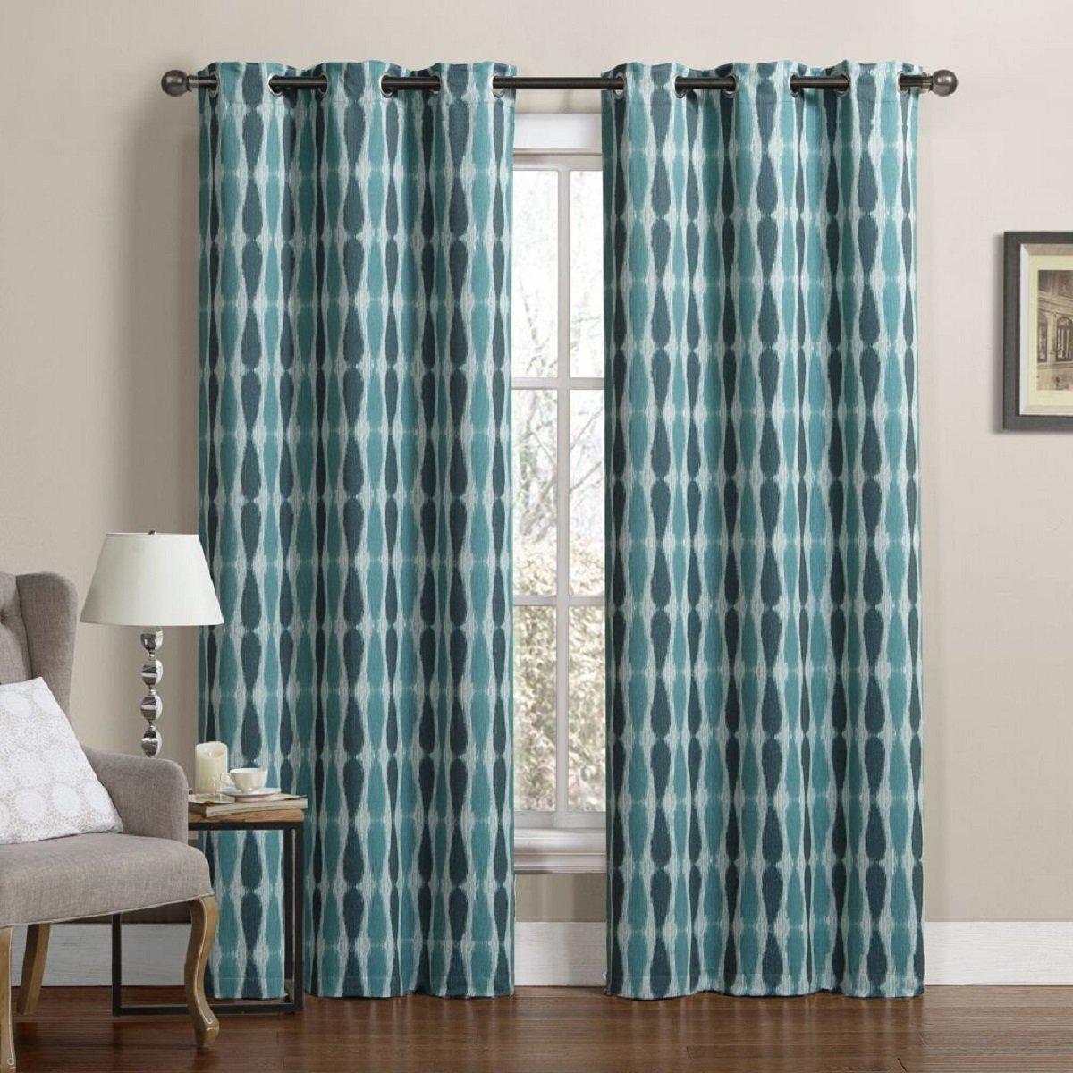 Printed Mansoon Triple Weave Blackout Curtain Panels 76Wx84L(Set Of 2) - Image 9