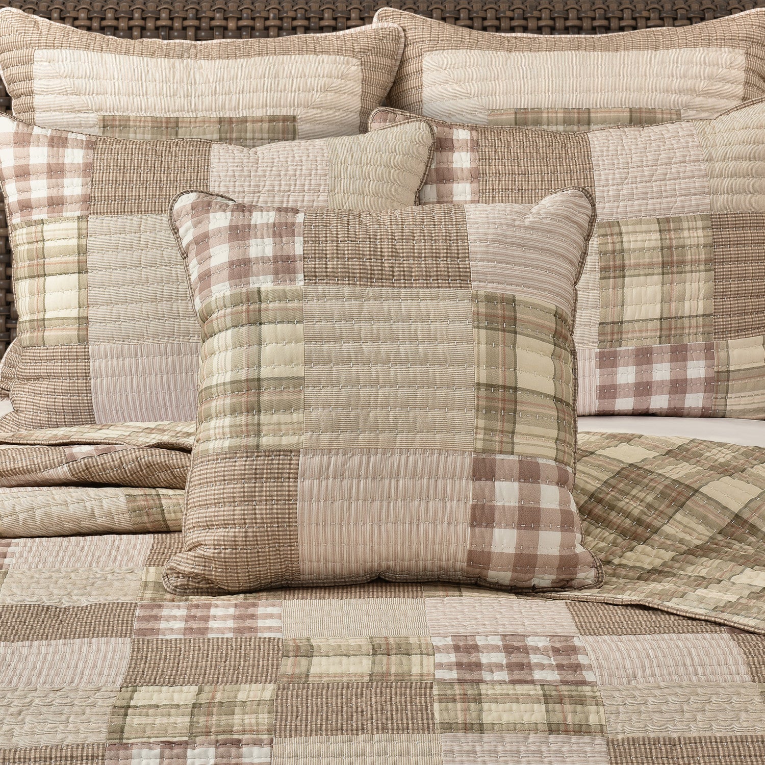 Mayfair 20 Square Quilted Decorative Throw Pillow