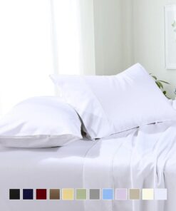 Soft & Wrinkle-Free Split Adjustable King Sheets 100% Easy Care Microfiber