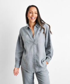 Mineral 100% French Flax Linen Long Sleeve Shirt