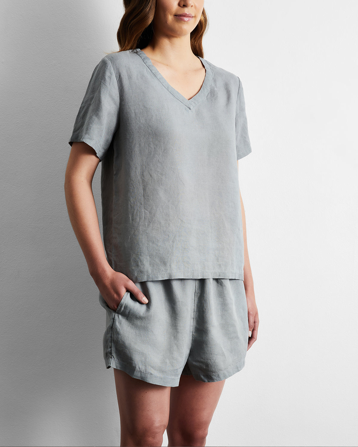 Mineral 100% French Flax Linen Shorts - Image 4