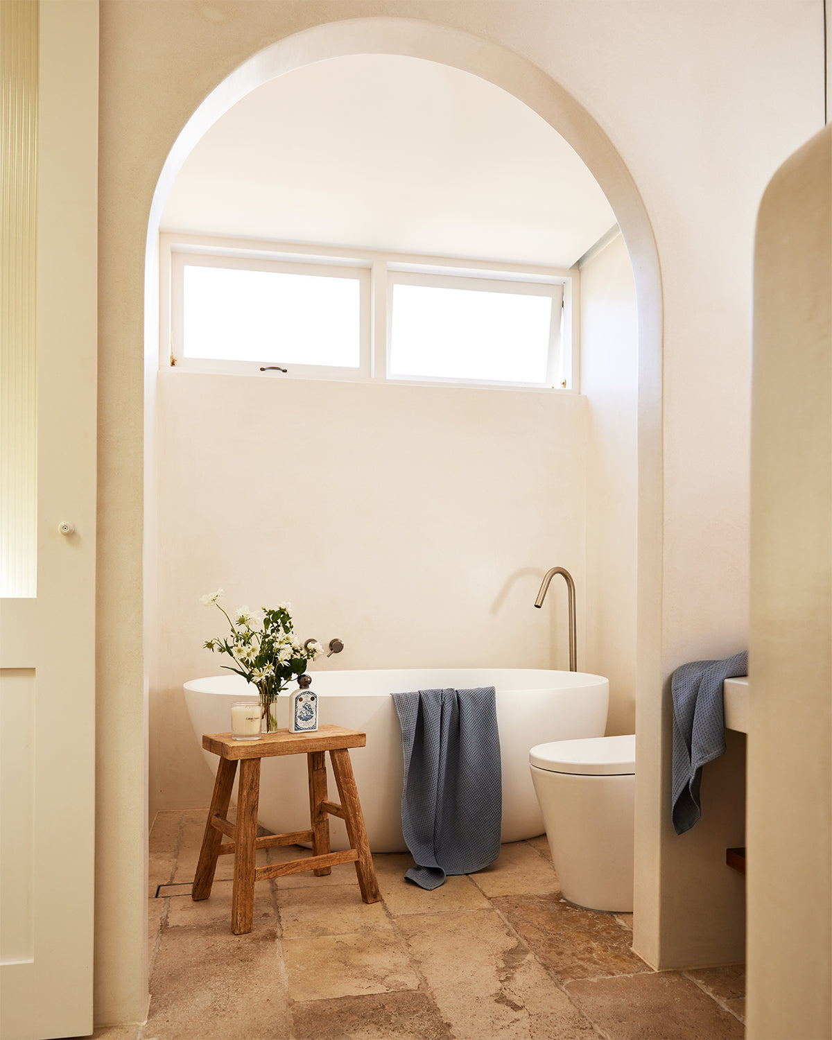 Mineral 100% French Flax Linen Waffle Hand and Face Towel - Image 4