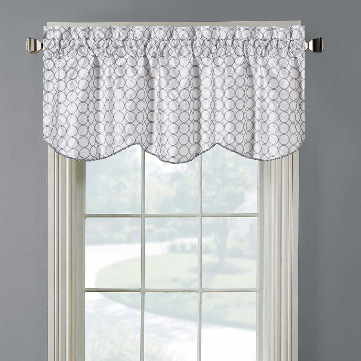 Mirabel Lined Embroidered Valance 52Wx17L (Single) - Image 6