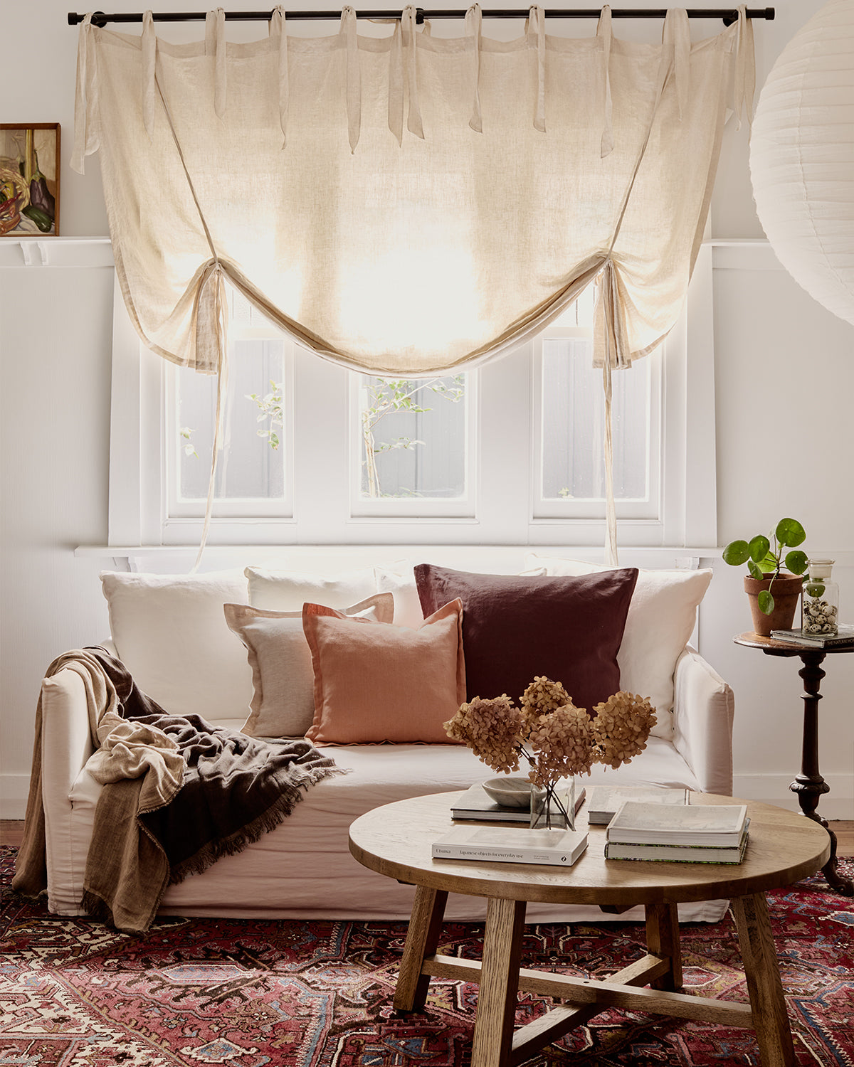 Oatmeal & Mocha 100% French Flax Linen Muslin Throw - Image 3