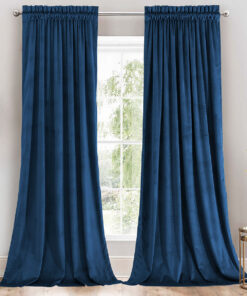 Heavyweight Velvet Curtain Rod Pocket Panels (Set of 2)