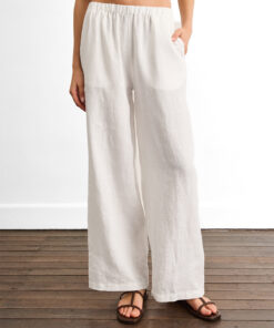 Piazza Linen Pants in White