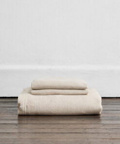 Oatmeal 100% French Flax Linen Duvet Cover Set