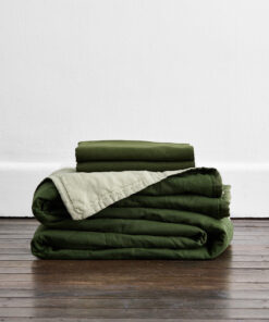 Sage & Olive 100% French Flax Linen Quilt Set