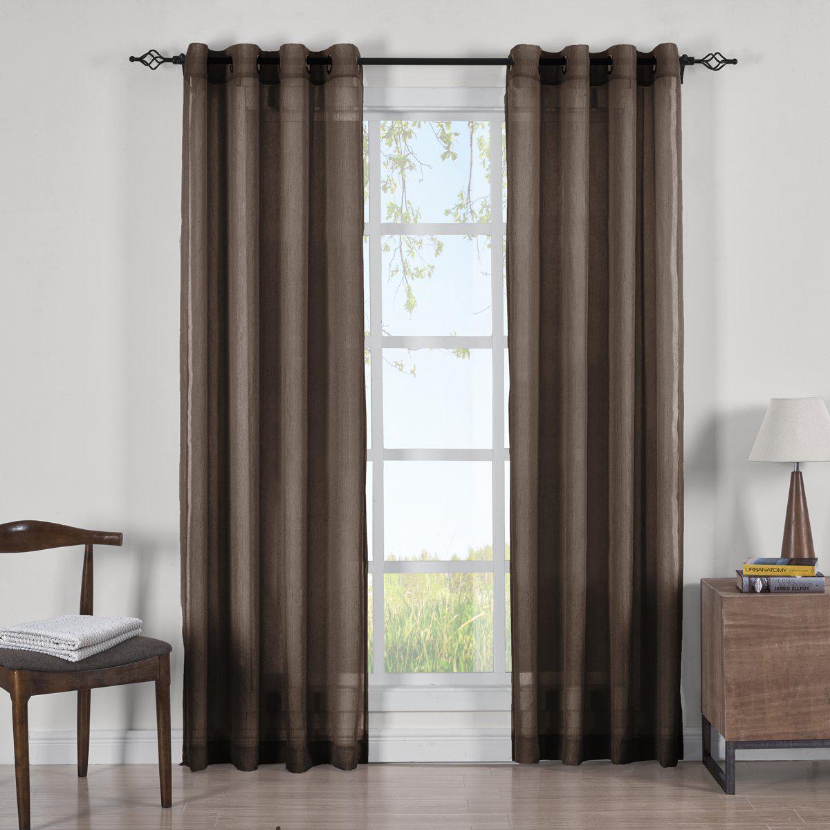 Abri Grommet Crushed Sheer Curtain Panels (Set of 2) - Image 8