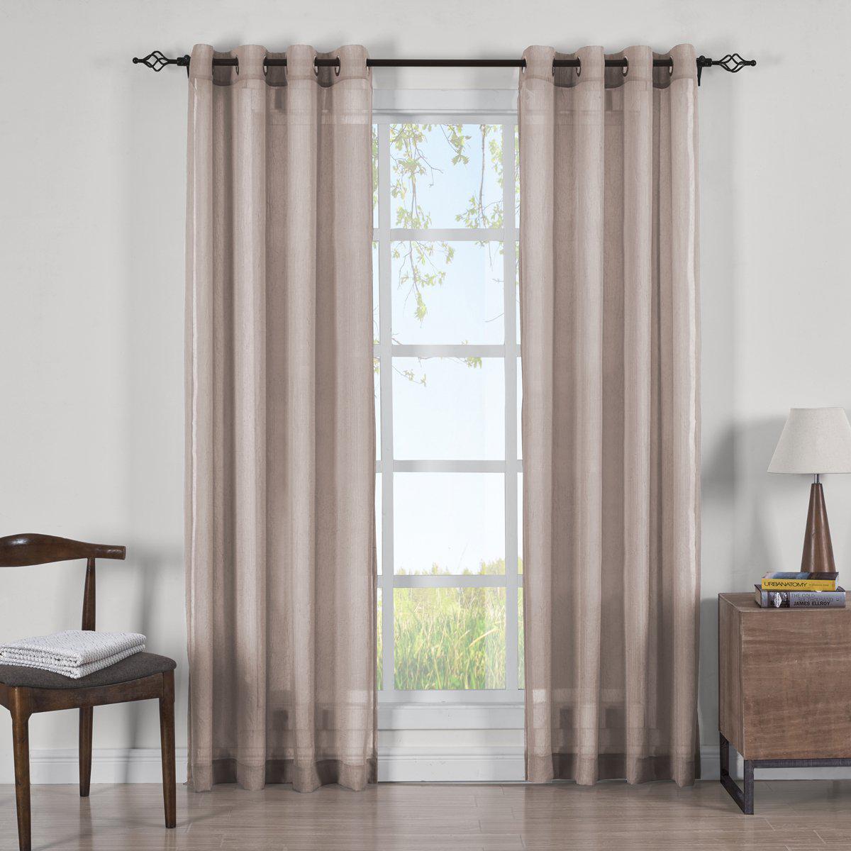 Abri Grommet Crushed Sheer Curtain Panels (Set of 2) - Image 7