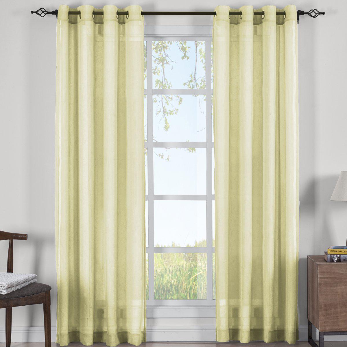 Abri Grommet Crushed Sheer Curtain Panels (Set of 2) - Image 13